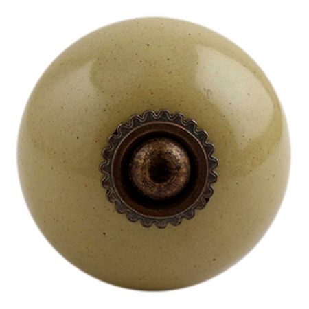 Spanish Olive Antique Ceramic Cabinet Knob Online